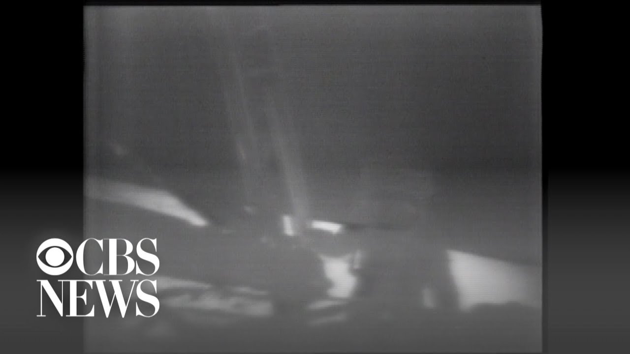 Watch Neil Armstrong's first steps on the moon