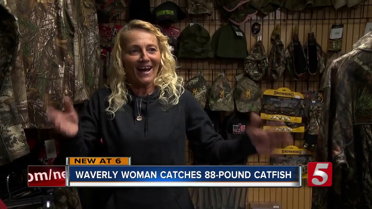 Woman catches 88-pound catfish on Kentucky Lake