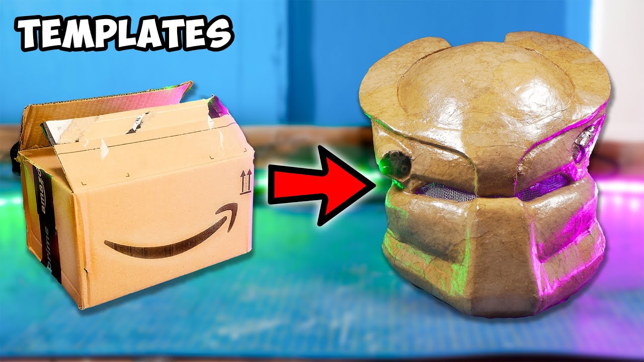 How to make Predator helmet with cardboard