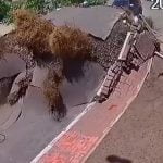 Imagem relacionada a Câmera filma terreno em "erupção" na Ucrânia