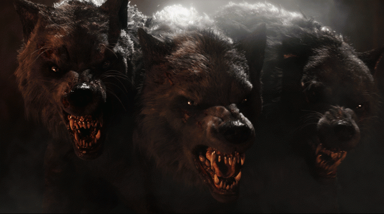 Imagem relacionada a Cérbero: o cão gigante de três cabeças