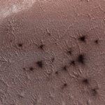 Imagem relacionada a NASA captura imagem de 'aranhas' em Marte