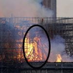 Imagem relacionada a 'Imagem de Jesus' vista em fogo de Notre Dame