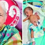 Imagem relacionada a Mulher de 74 anos deu à luz gêmeos