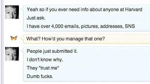 Imagem relacionada a Mark Zuckerberg chamava os usuários do Facebook de 'idiotas'