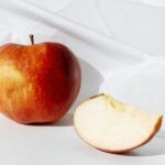 a close up shot of an apple