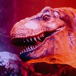 close up shot of a dinosaur