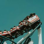 white and yellow roller coaster