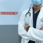 male doctor in white coat