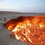 Imagem relacionada a O famoso "Portão do Inferno" do Turcomenistão pode estar perto de se fechar?