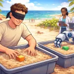 ia humanos detectar objetos enterrados