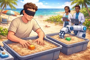 ia humanos detectar objetos enterrados