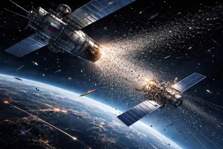 ia russia arma orbital fragmentos metalicos