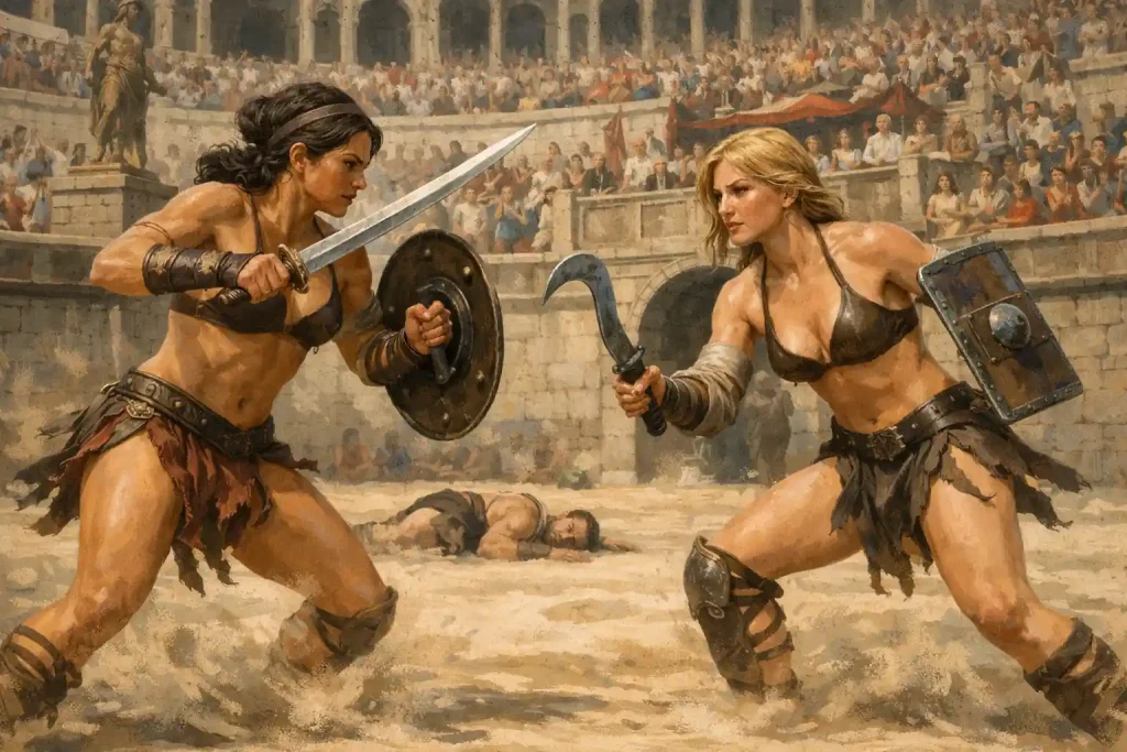 Gladiadoras existiram na Roma Antiga? Evidências revelam um lado pouco conhecido da história Imagem relacionada a Gladiadoras existiram na Roma Antiga? Evidências revelam um lado pouco conhecido da história