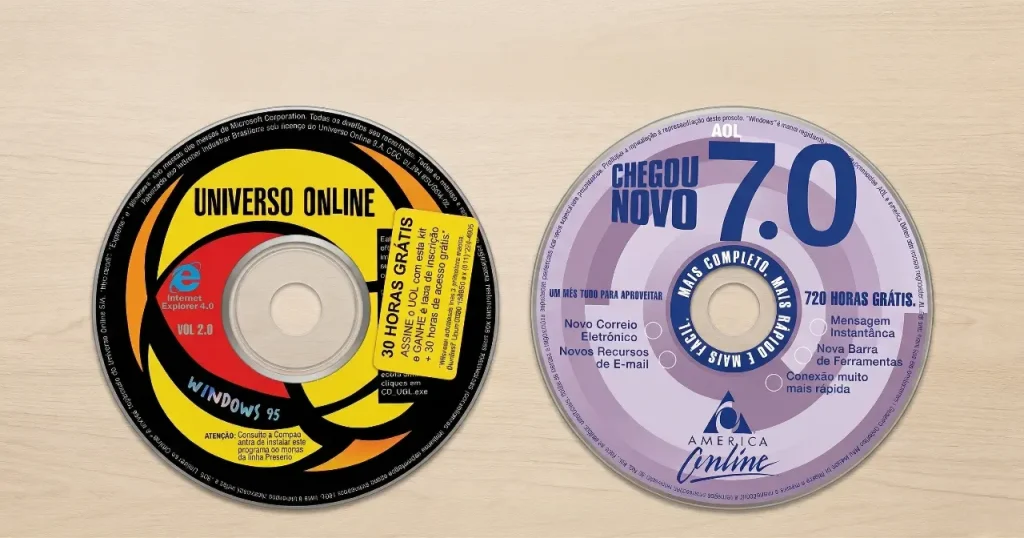 Imagem relacionada a UOL vs AOL: a guerra dos CDs que decidiu o futuro da internet no Brasil